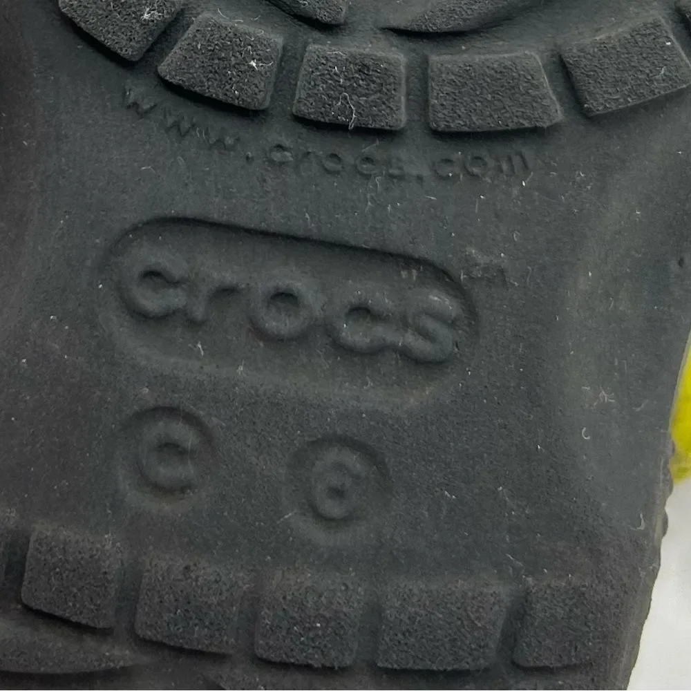 Crocs Kids Multicolor Slip-on Clogs with Yellow Strap